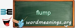 WordMeaning blackboard for flump